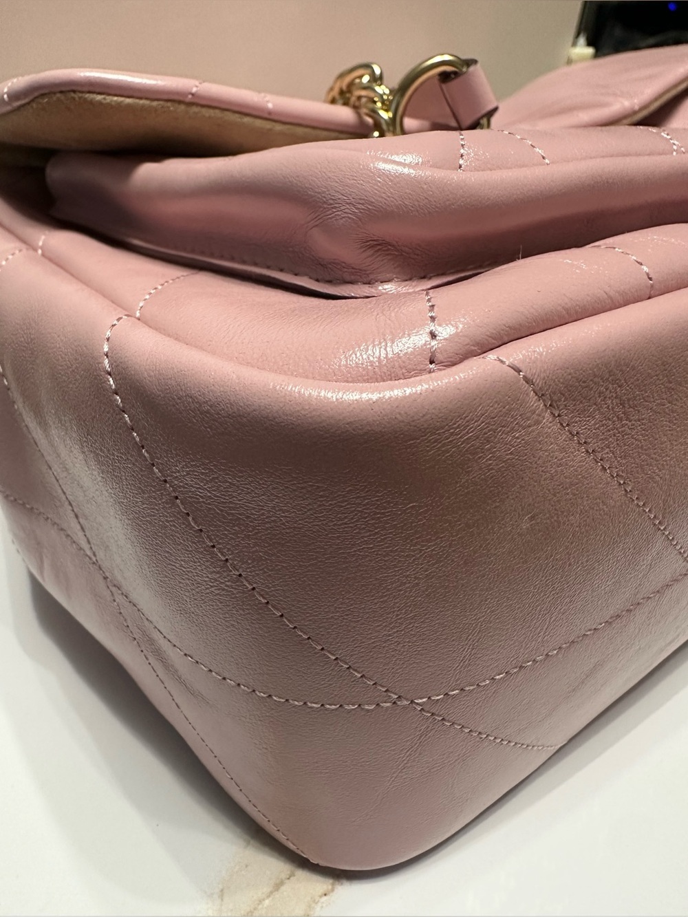 Coach Elodie Quilted Leather Crossbody Bag- Carnation Pink; Style CCZ62 - Picture 3 of 11
